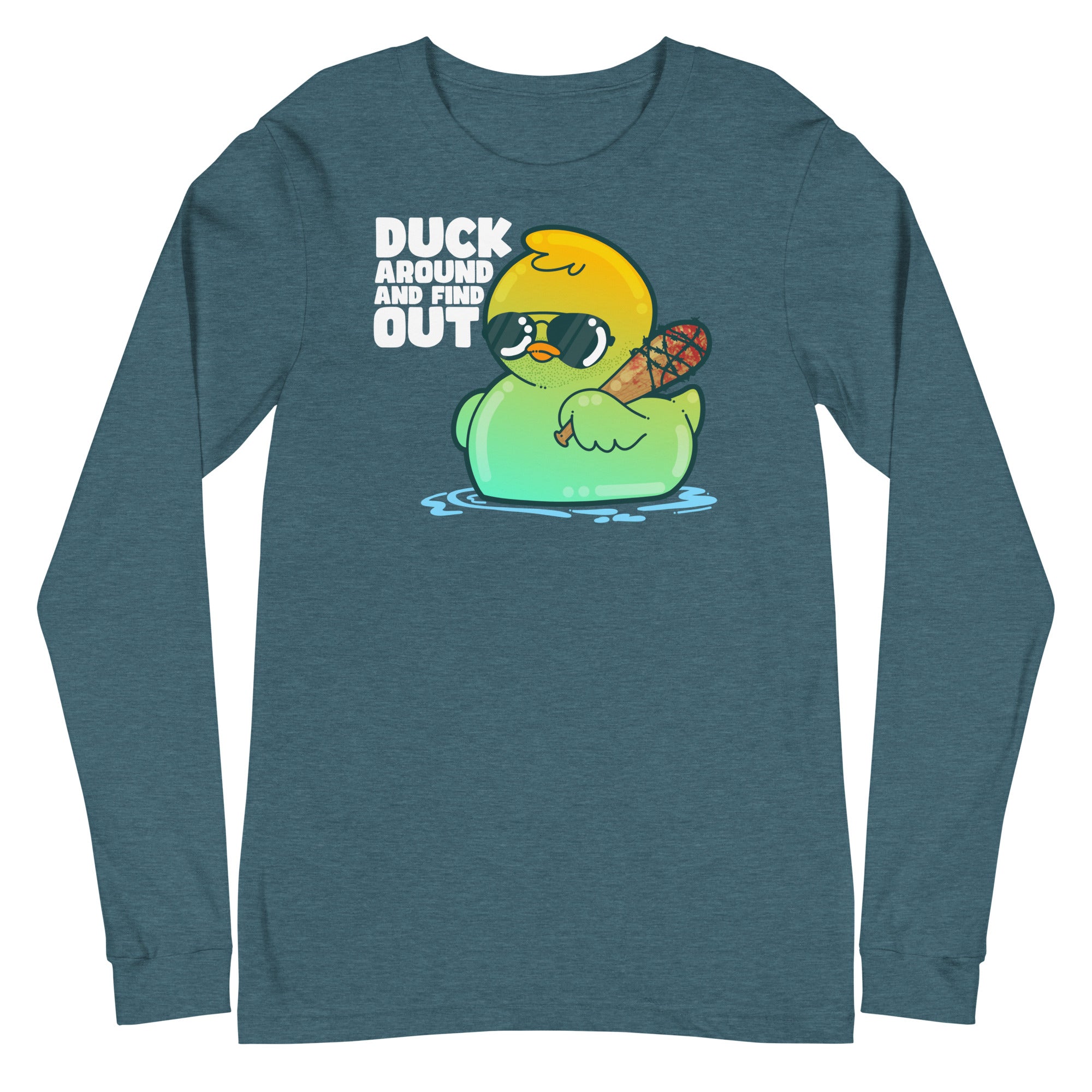 DUCK AROUND AND FIND OUT - Modified Long Sleeve Tee - ChubbleGumLLC