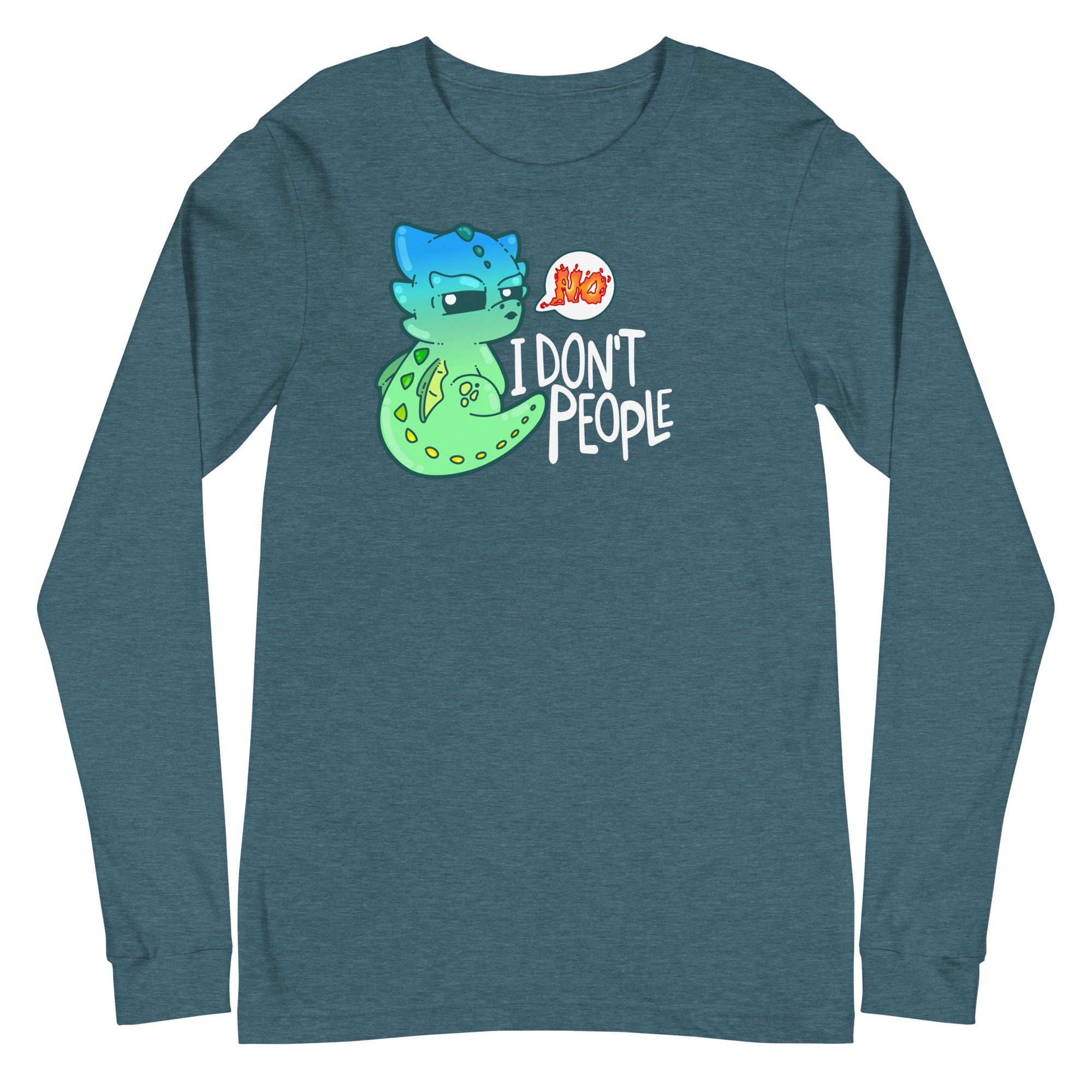 I DONT PEOPLE - Modified Long Sleeve Tee - ChubbleGumLLC