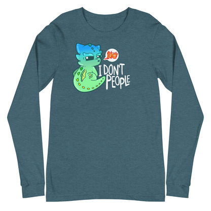 I DONT PEOPLE - Modified Long Sleeve Tee - ChubbleGumLLC