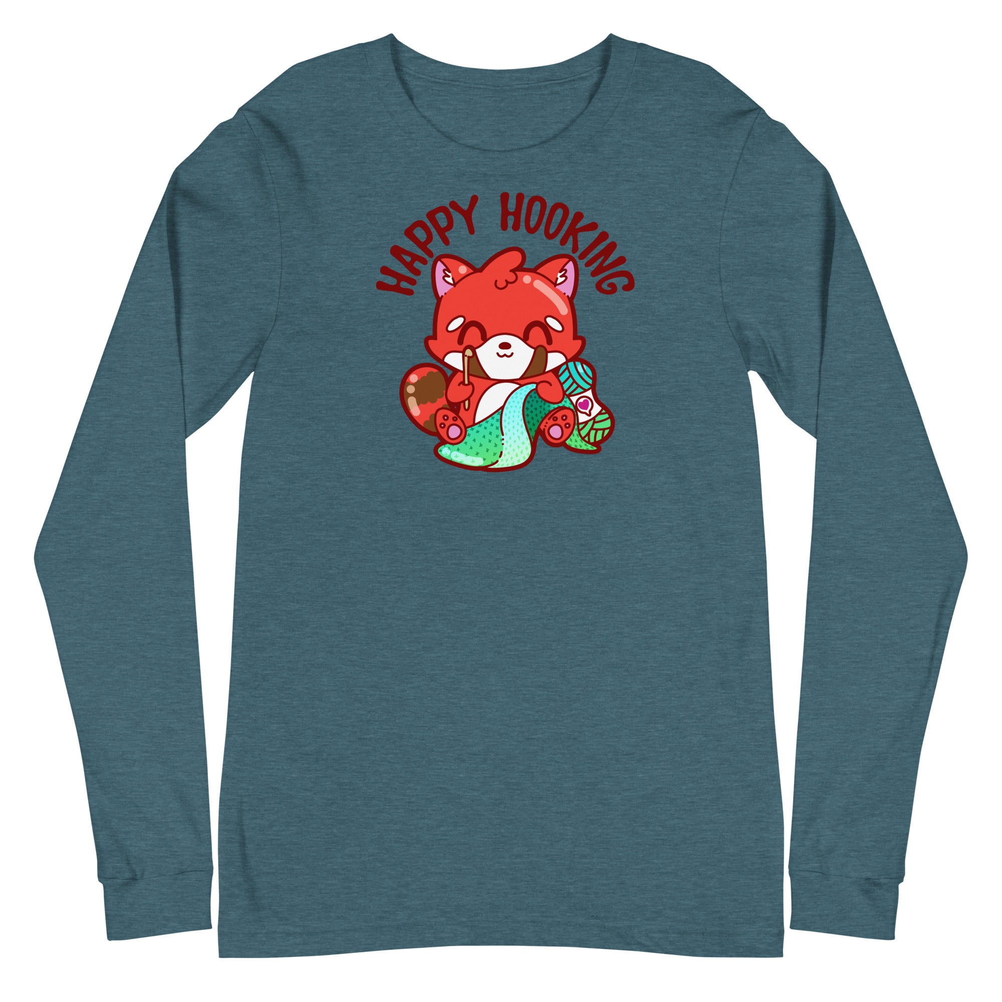 HAPPY HOOKING - Long Sleeve Tee - ChubbleGumLLC