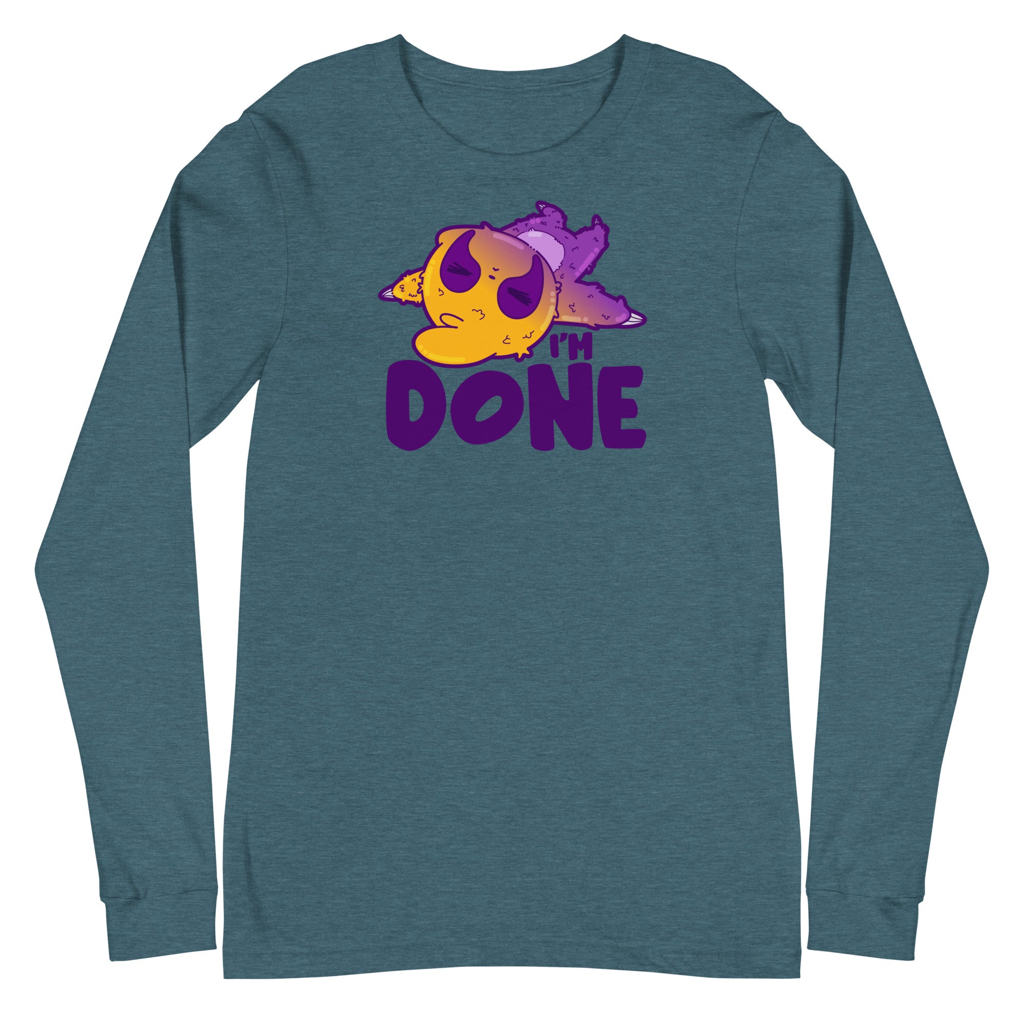 IM DONE - Long Sleeve Tee - ChubbleGumLLC