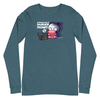 LEARNING HOW TO MURDER THINGS - Long Sleeve Tee - ChubbleGumLLC