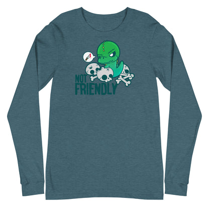 NOT FRIENDLY - Long Sleeve Tee - ChubbleGumLLC