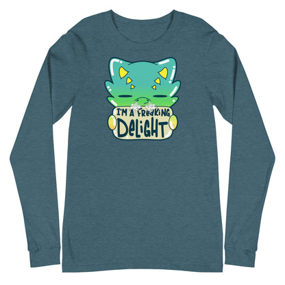 I AM A FREAKING DELIGHT - Long Sleeve Tee - ChubbleGumLLC