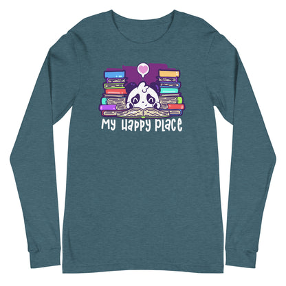 MY HAPPY PLACE - Modified Long Sleeve Tee - ChubbleGumLLC