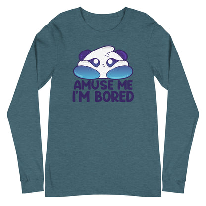 AMUSE ME IM BORED - Long Sleeve Tee - ChubbleGumLLC