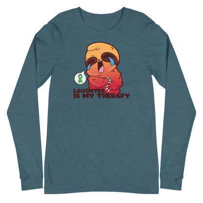 LAUGHTER IS MY THERAPY - Long Sleeve Tee - ChubbleGumLLC