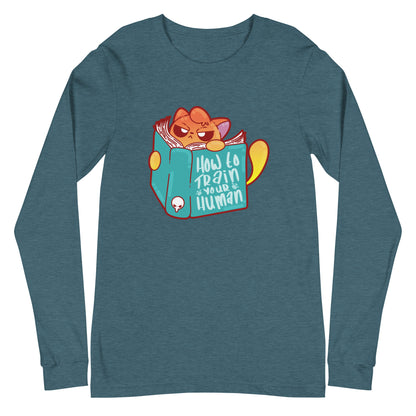 HOW TO TRAIN YOUR HUMAN - Long Sleeve Tee - ChubbleGumLLC