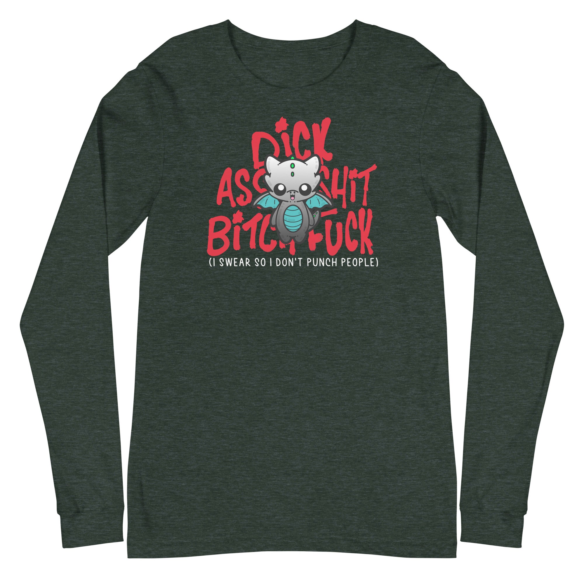 I SWEAR SO I DONT PUNCH PEOPLE - Long Sleeve Tee - ChubbleGumLLC