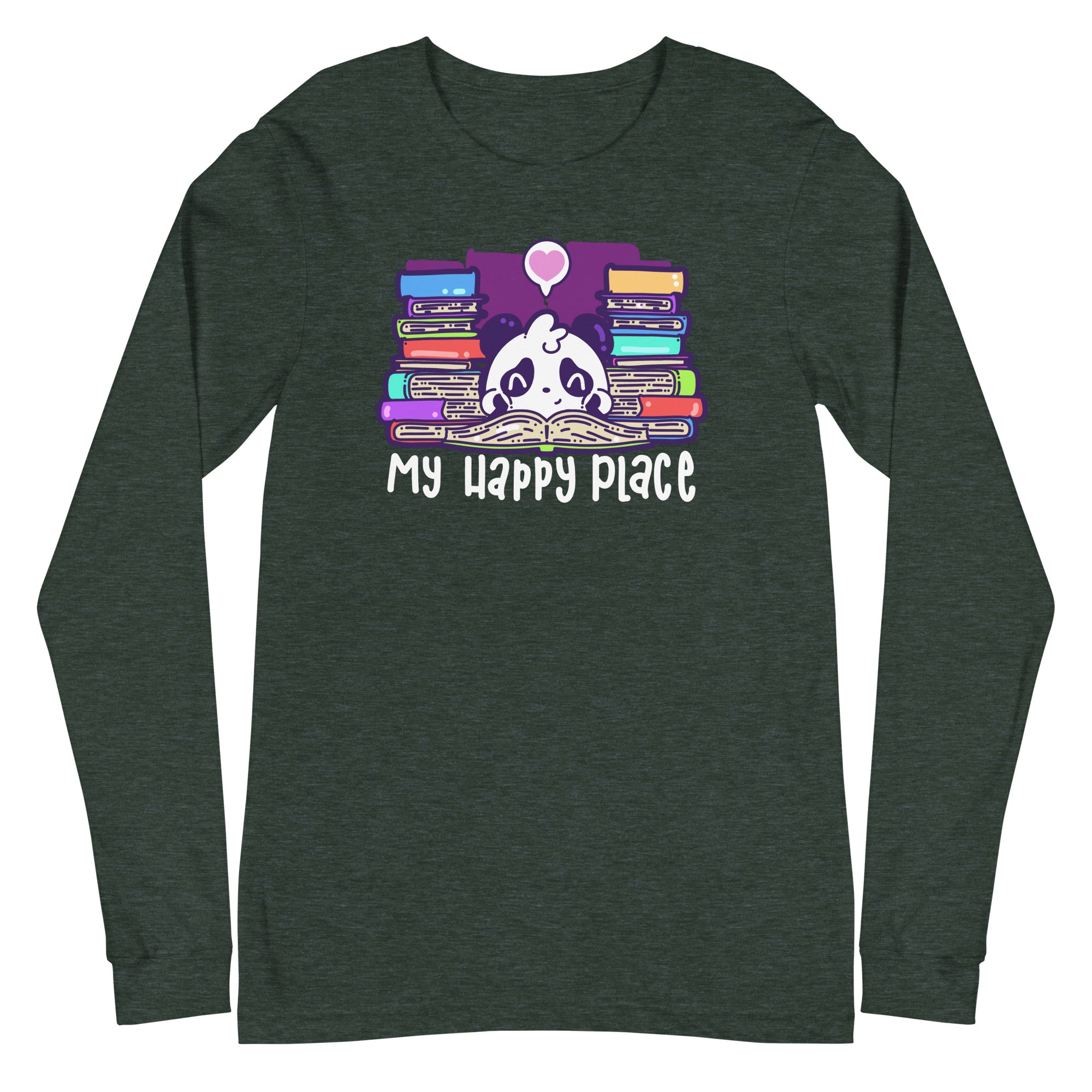 MY HAPPY PLACE - Modified Long Sleeve Tee - ChubbleGumLLC