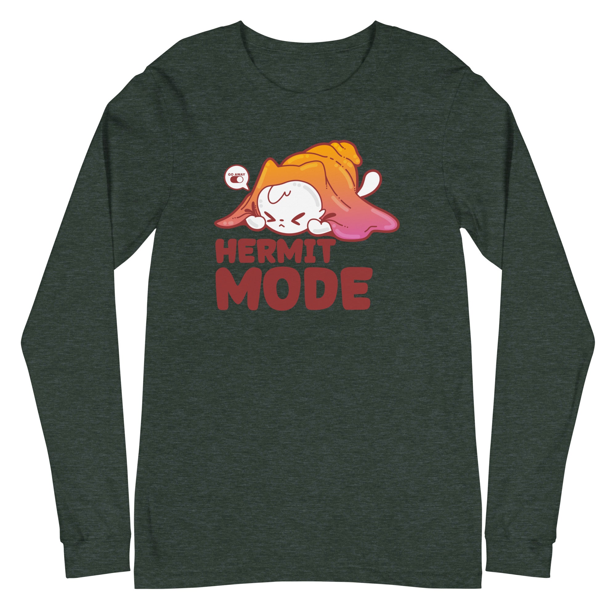 HERMIT MODE - Long Sleeve Tee - ChubbleGumLLC