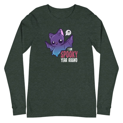 I AM SPOOKY YEAR ROUND - Long Sleeve Tee - ChubbleGumLLC