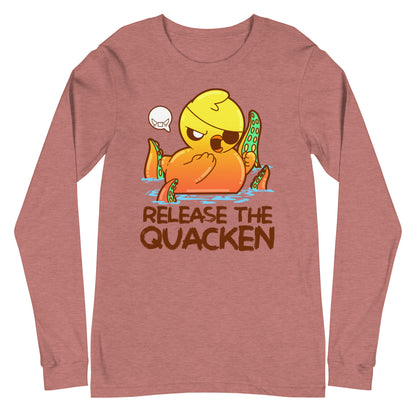 RELEASE THE QUACKEN - Long Sleeve Tee - ChubbleGumLLC