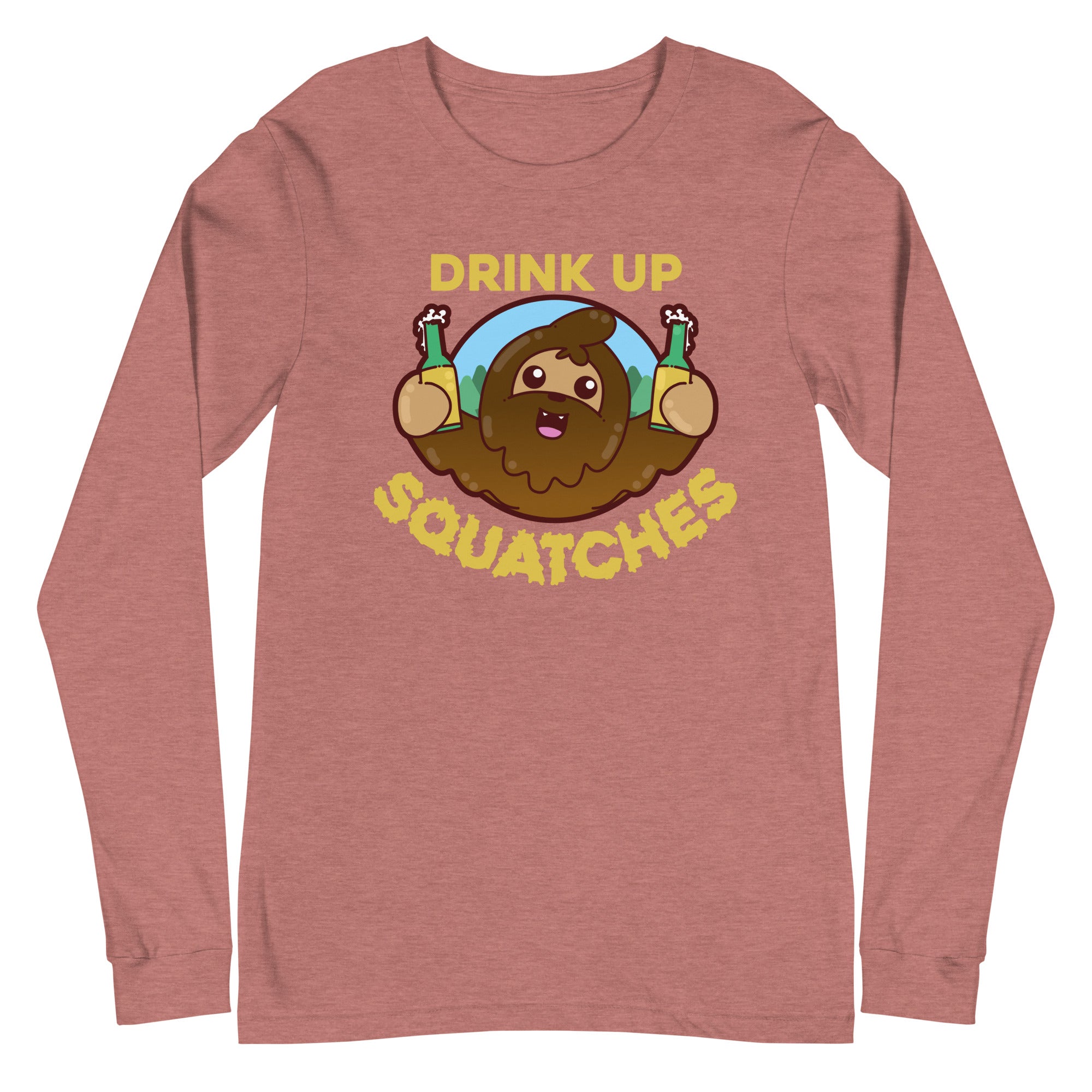 DRINK UP SQUATCHES - Long Sleeve Tee - ChubbleGumLLC