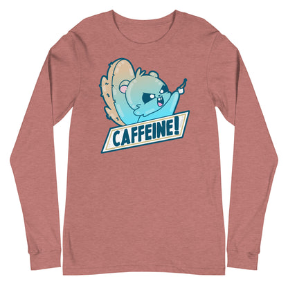 CAFFEINE - Long Sleeve Tee - ChubbleGumLLC