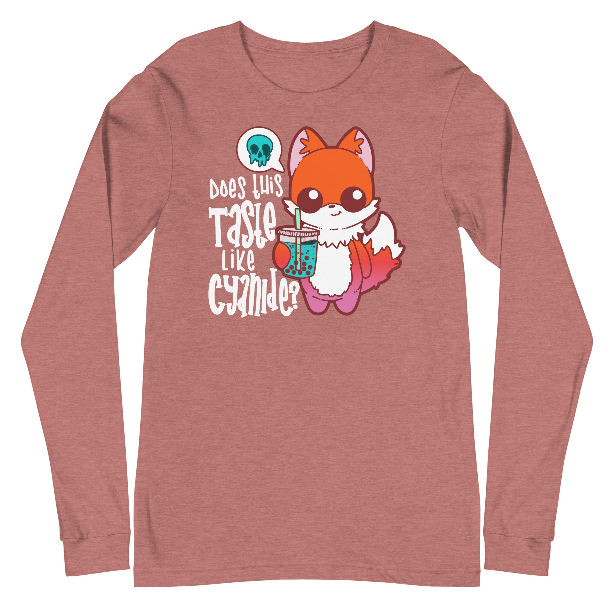 DOES THIS TASTE LIKE CYANIDE - Modified Long Sleeve Tee - ChubbleGumLLC