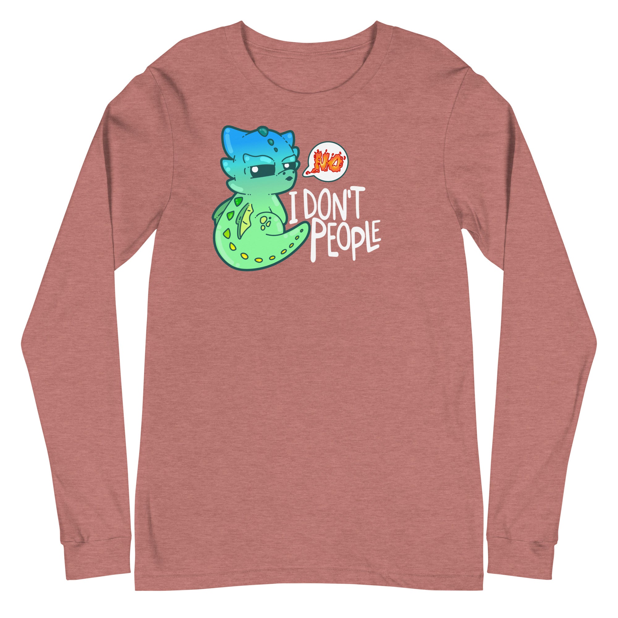 I DONT PEOPLE - Modified Long Sleeve Tee - ChubbleGumLLC