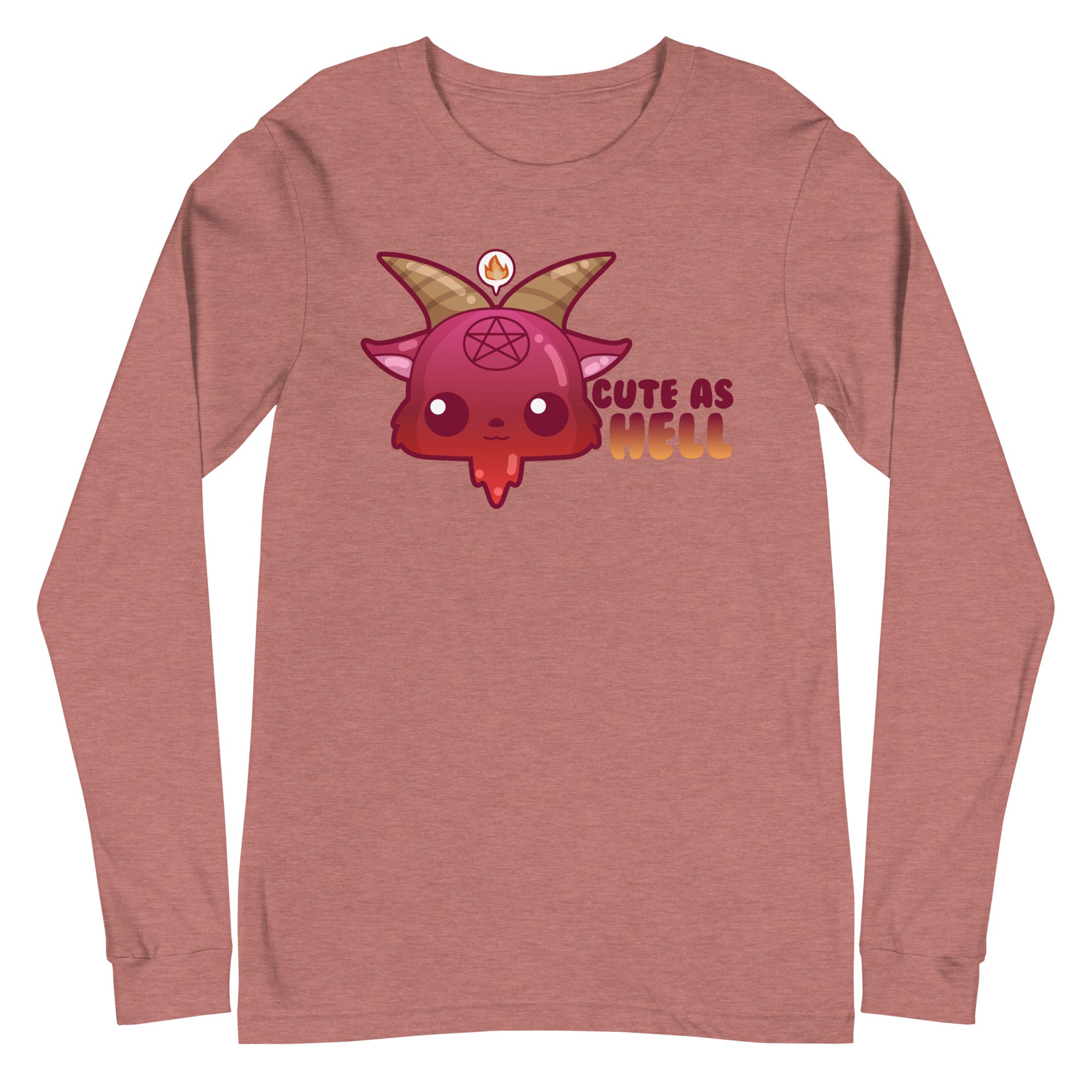 CUTE AS HELL - Long Sleeve Tee - ChubbleGumLLC