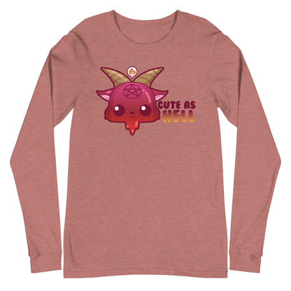 CUTE AS HELL - Long Sleeve Tee - ChubbleGumLLC