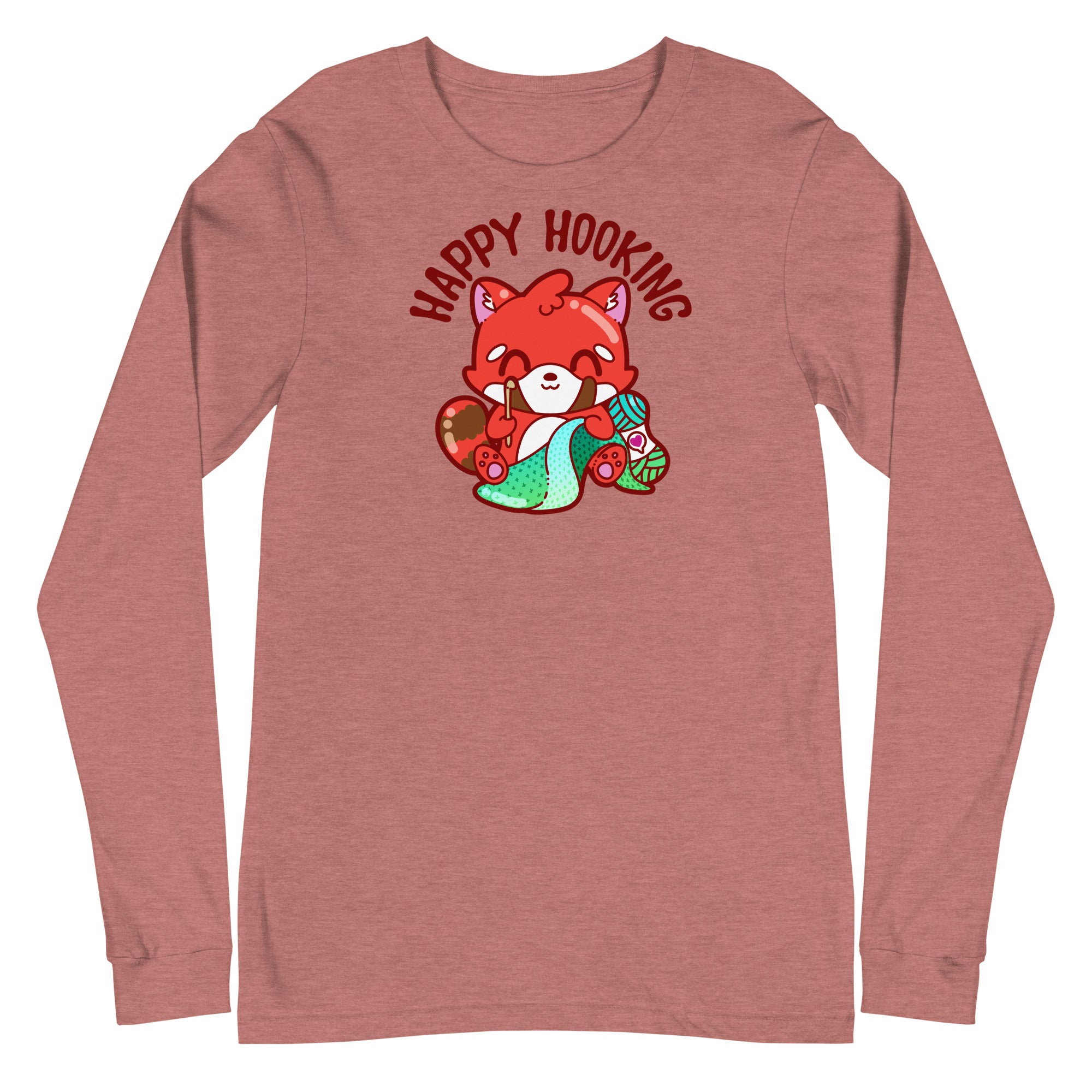 HAPPY HOOKING - Long Sleeve Tee - ChubbleGumLLC