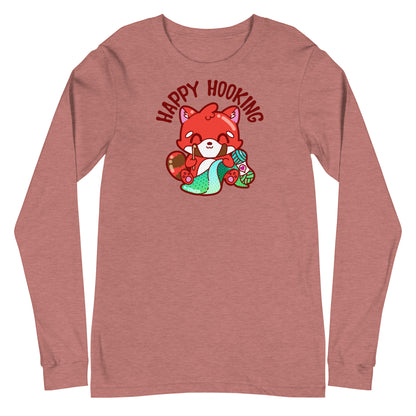 HAPPY HOOKING - Long Sleeve Tee - ChubbleGumLLC