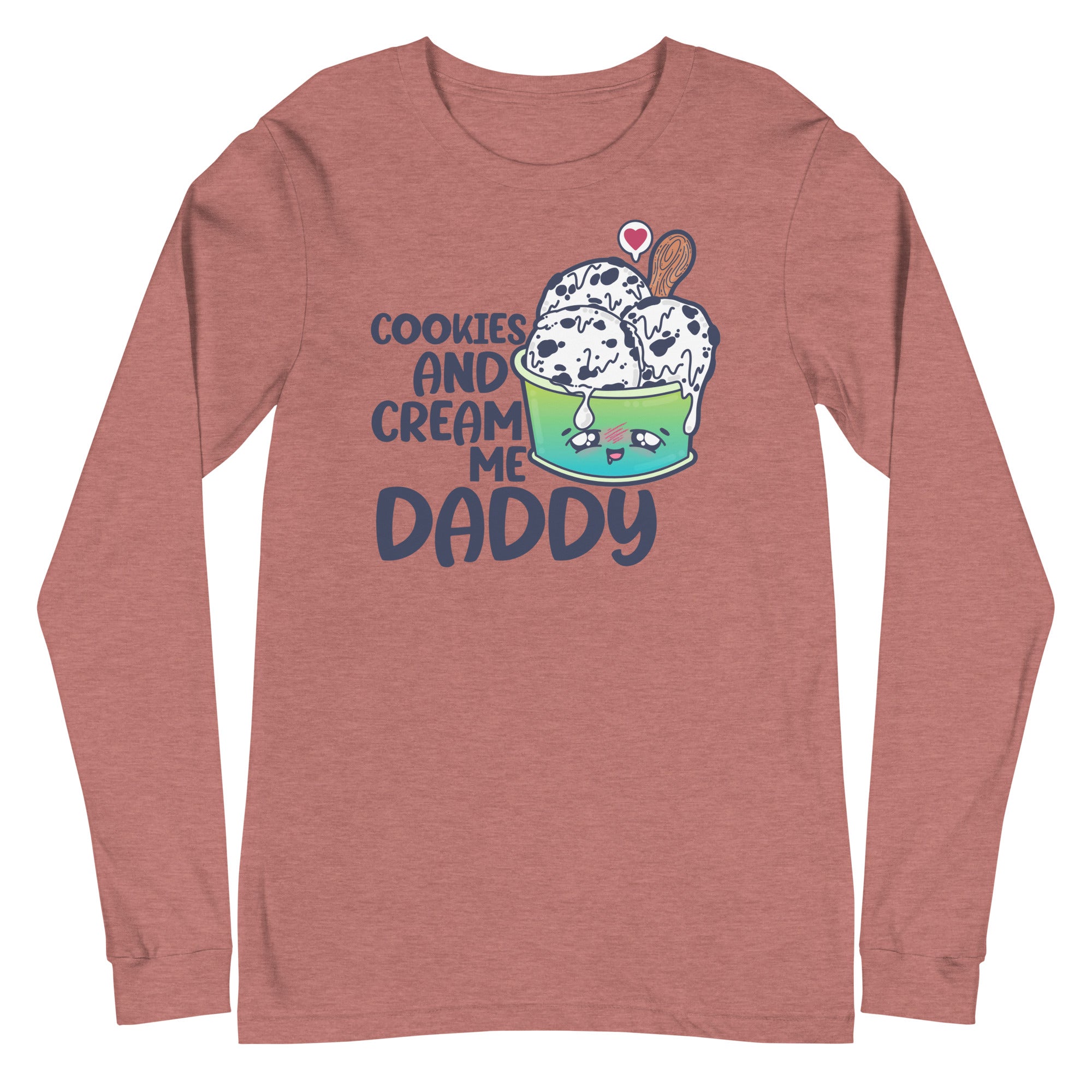 COOKIES AND CREAM ME DADDY - Long Sleeve Tee - ChubbleGumLLC