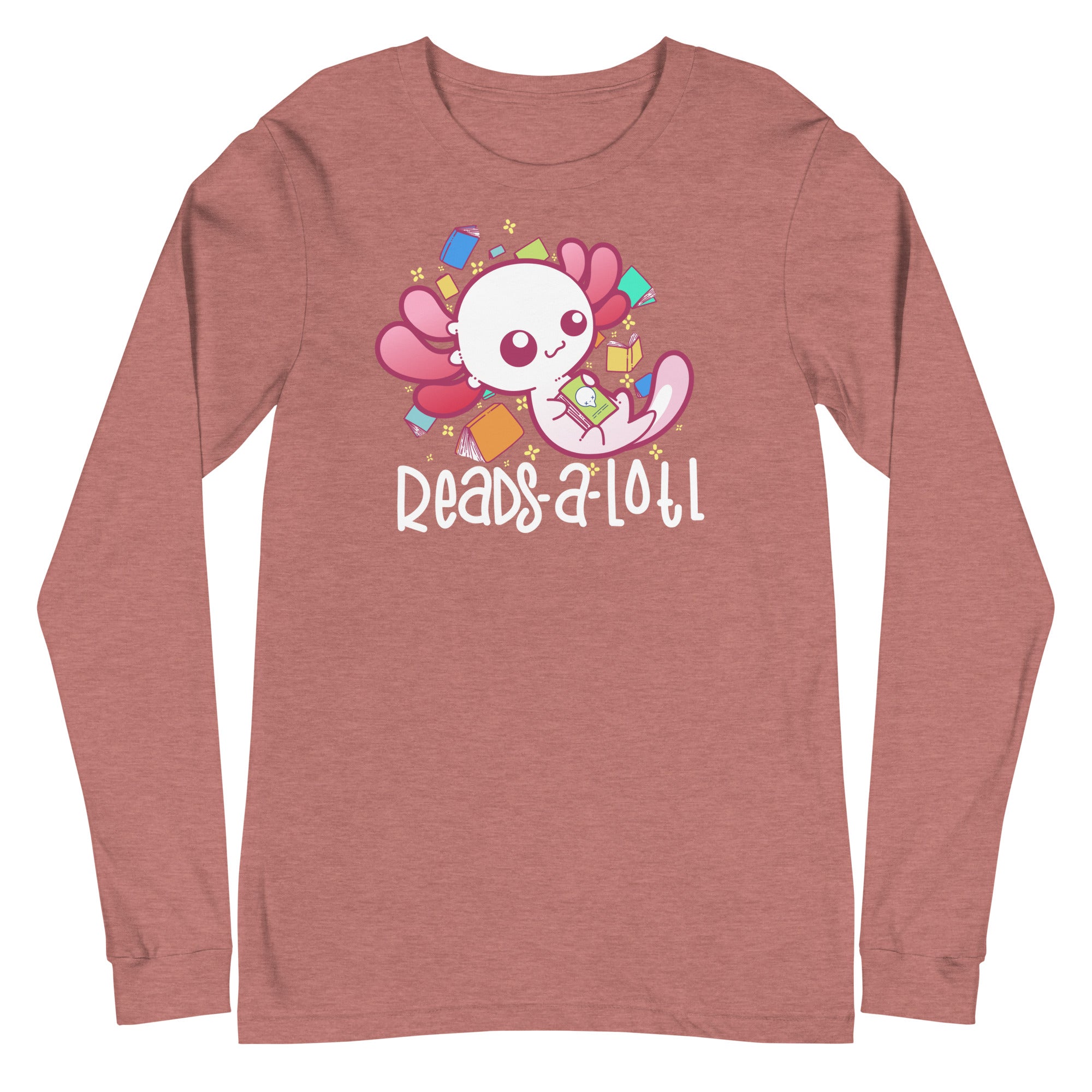 READS A LOTL - Modified Long Sleeve Tee - ChubbleGumLLC