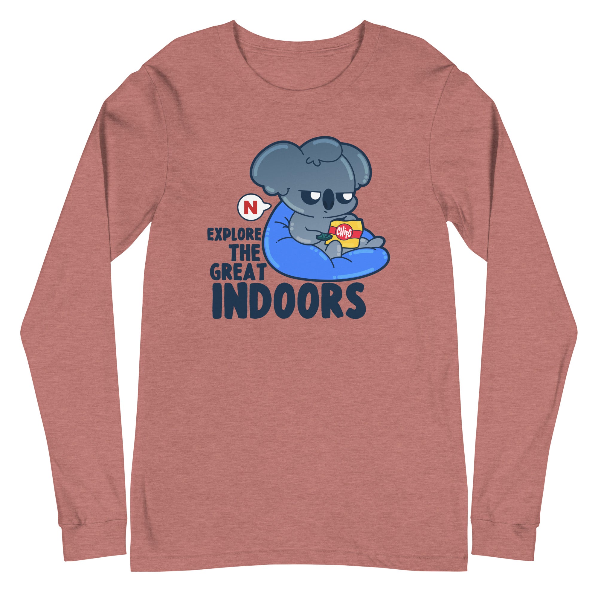 EXPLORE THE GREAT INDOORS - Long Sleeve Tee - ChubbleGumLLC