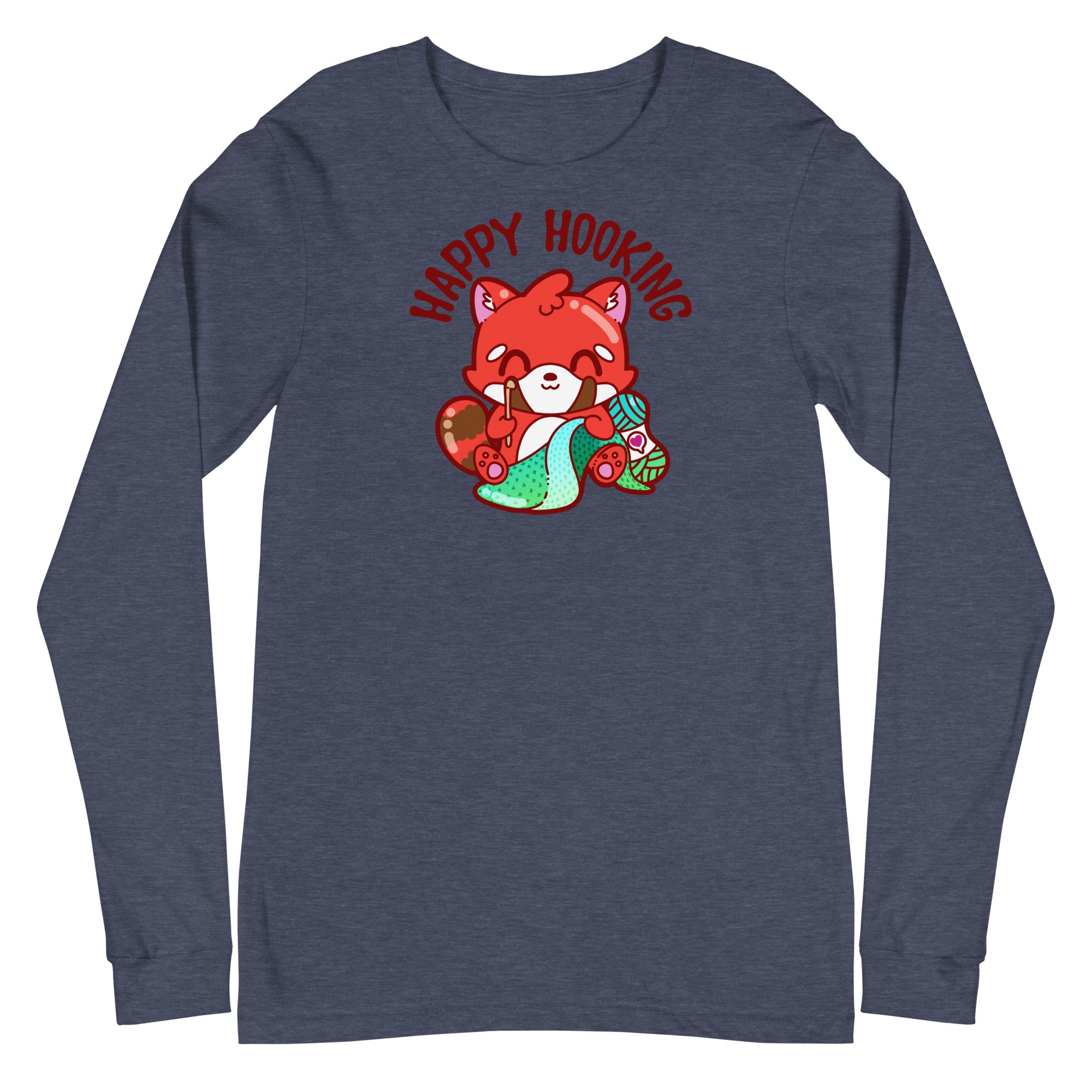 HAPPY HOOKING - Long Sleeve Tee - ChubbleGumLLC