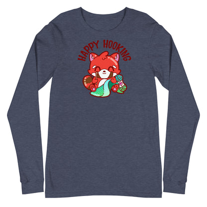 HAPPY HOOKING - Long Sleeve Tee - ChubbleGumLLC