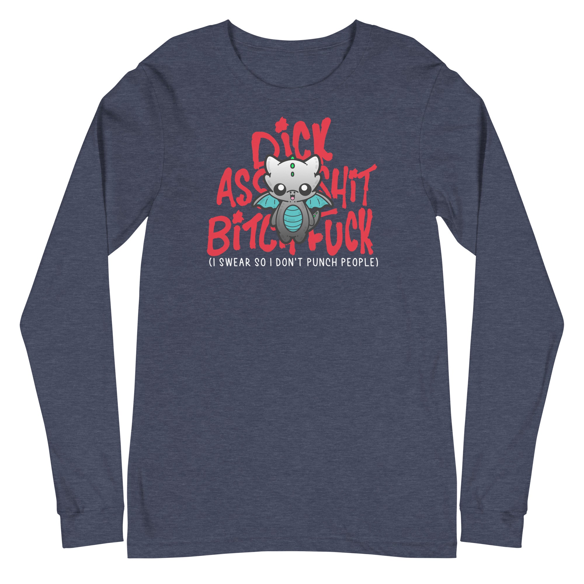 I SWEAR SO I DONT PUNCH PEOPLE - Long Sleeve Tee - ChubbleGumLLC