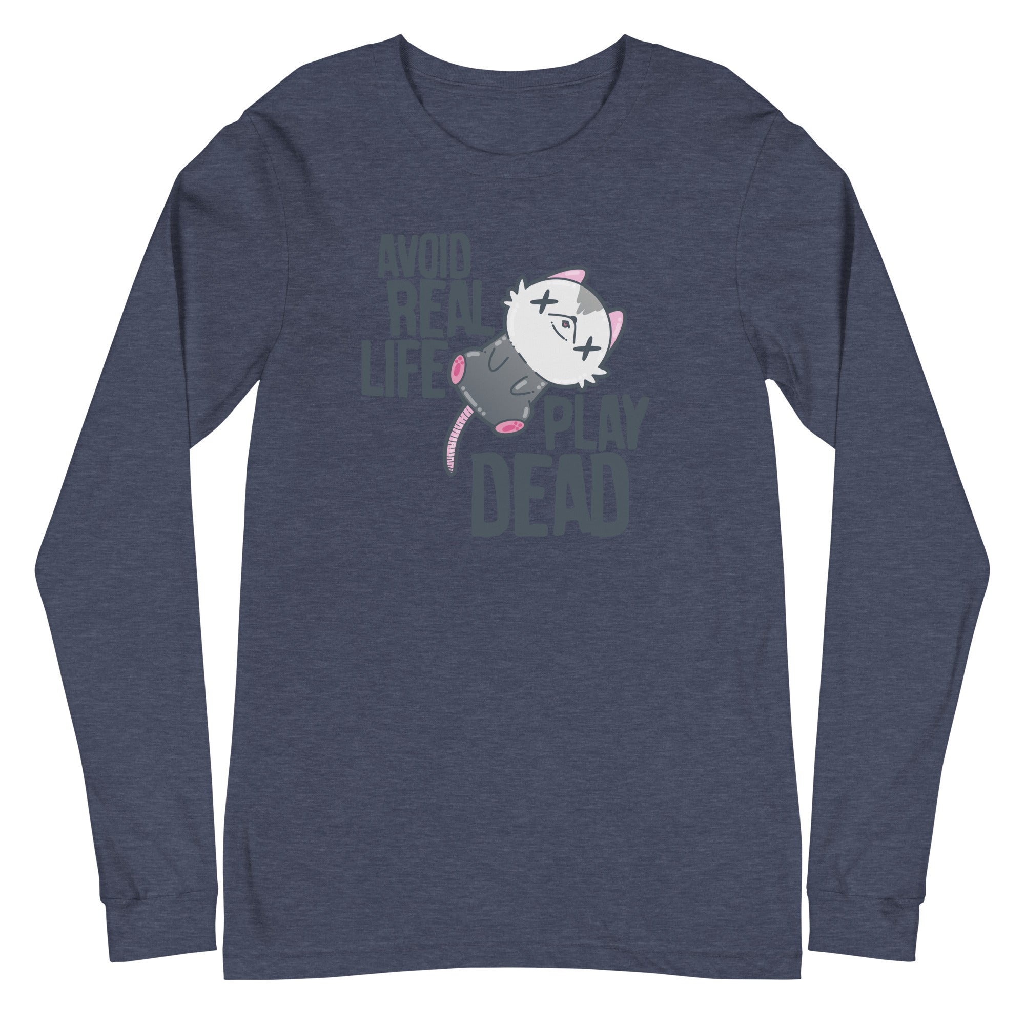 AVOID REAL LIFE PLAY DEAD - Long Sleeve Tee - ChubbleGumLLC