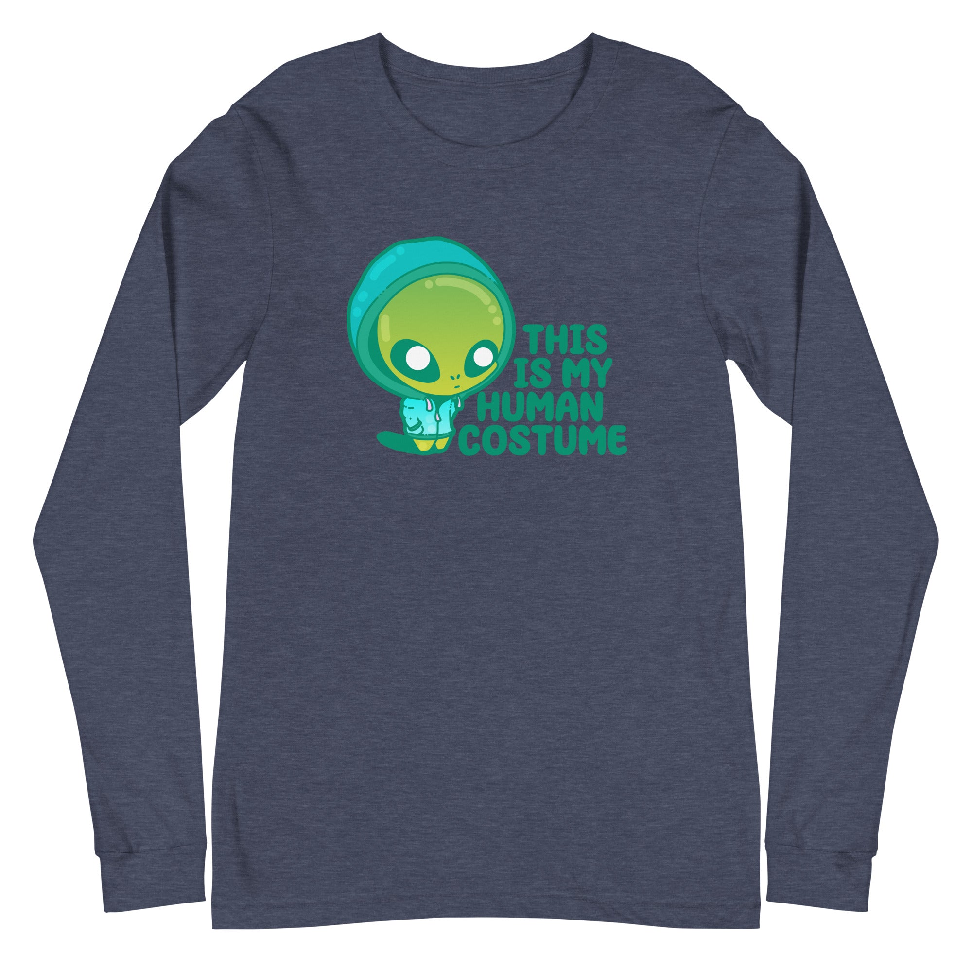 THIS IS MY HUMAN COSTUME - Long Sleeve Tee - ChubbleGumLLC