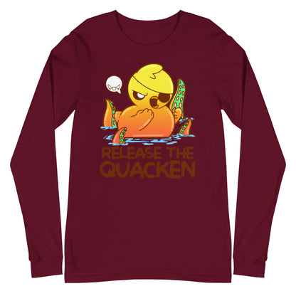 RELEASE THE QUACKEN - Long Sleeve Tee - ChubbleGumLLC