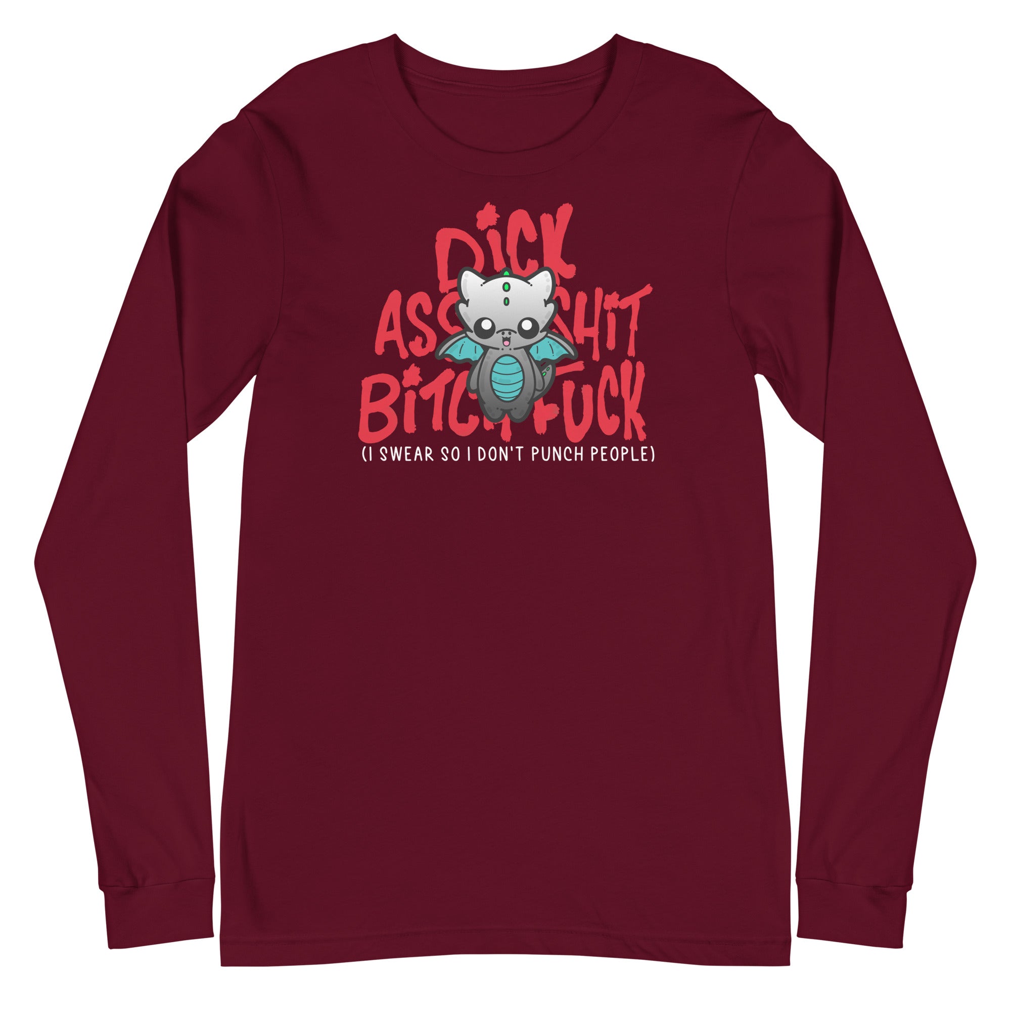 I SWEAR SO I DONT PUNCH PEOPLE - Long Sleeve Tee - ChubbleGumLLC