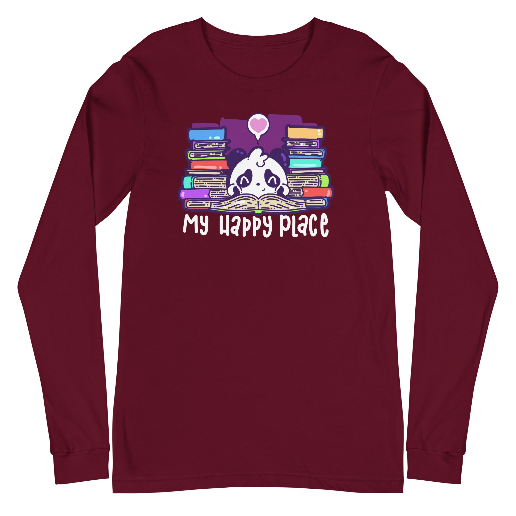 MY HAPPY PLACE - Modified Long Sleeve Tee - ChubbleGumLLC