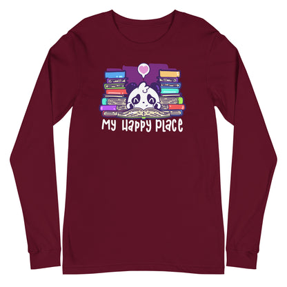 MY HAPPY PLACE - Modified Long Sleeve Tee - ChubbleGumLLC