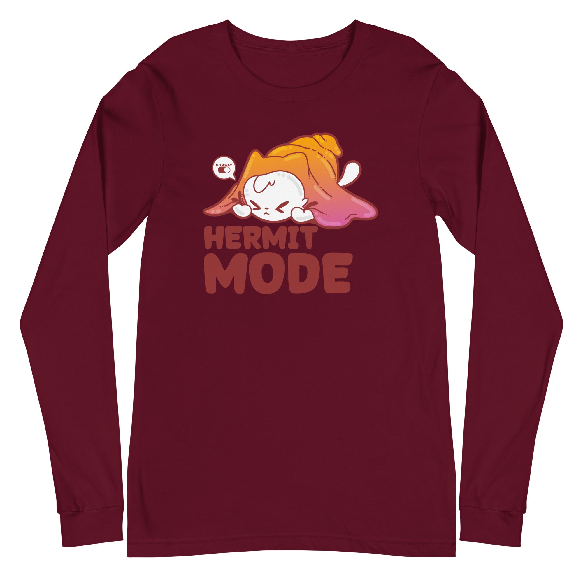 HERMIT MODE - Long Sleeve Tee - ChubbleGumLLC