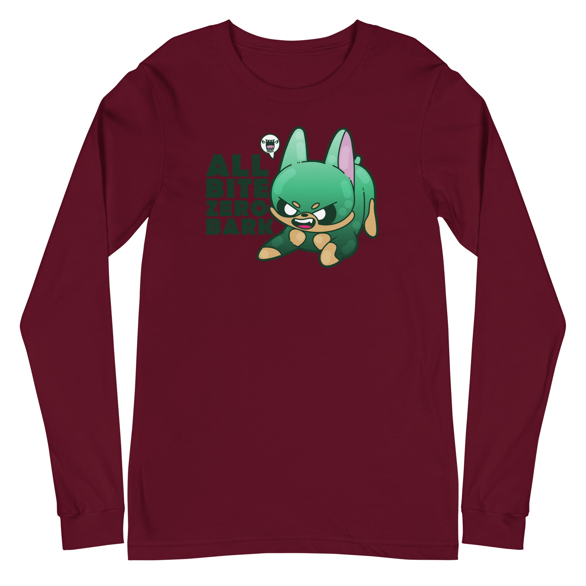 ALL BITE ZERO BARK - Long Sleeve Tee - ChubbleGumLLC