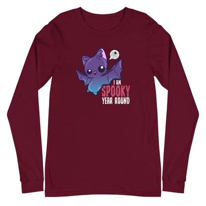 I AM SPOOKY YEAR ROUND - Long Sleeve Tee - ChubbleGumLLC