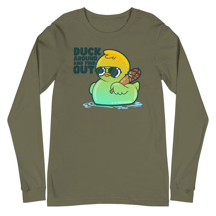 DUCK AROUND AND FIND OUT - Long Sleeve Tee - ChubbleGumLLC