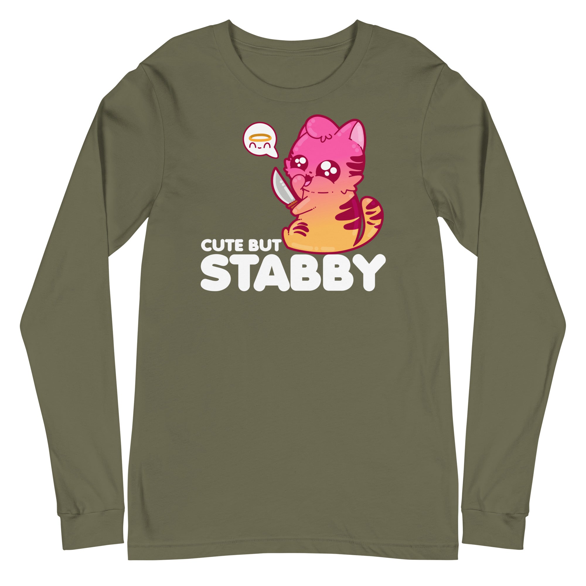 CUTE BUT STABBY - Modified Long Sleeve Tee - ChubbleGumLLC