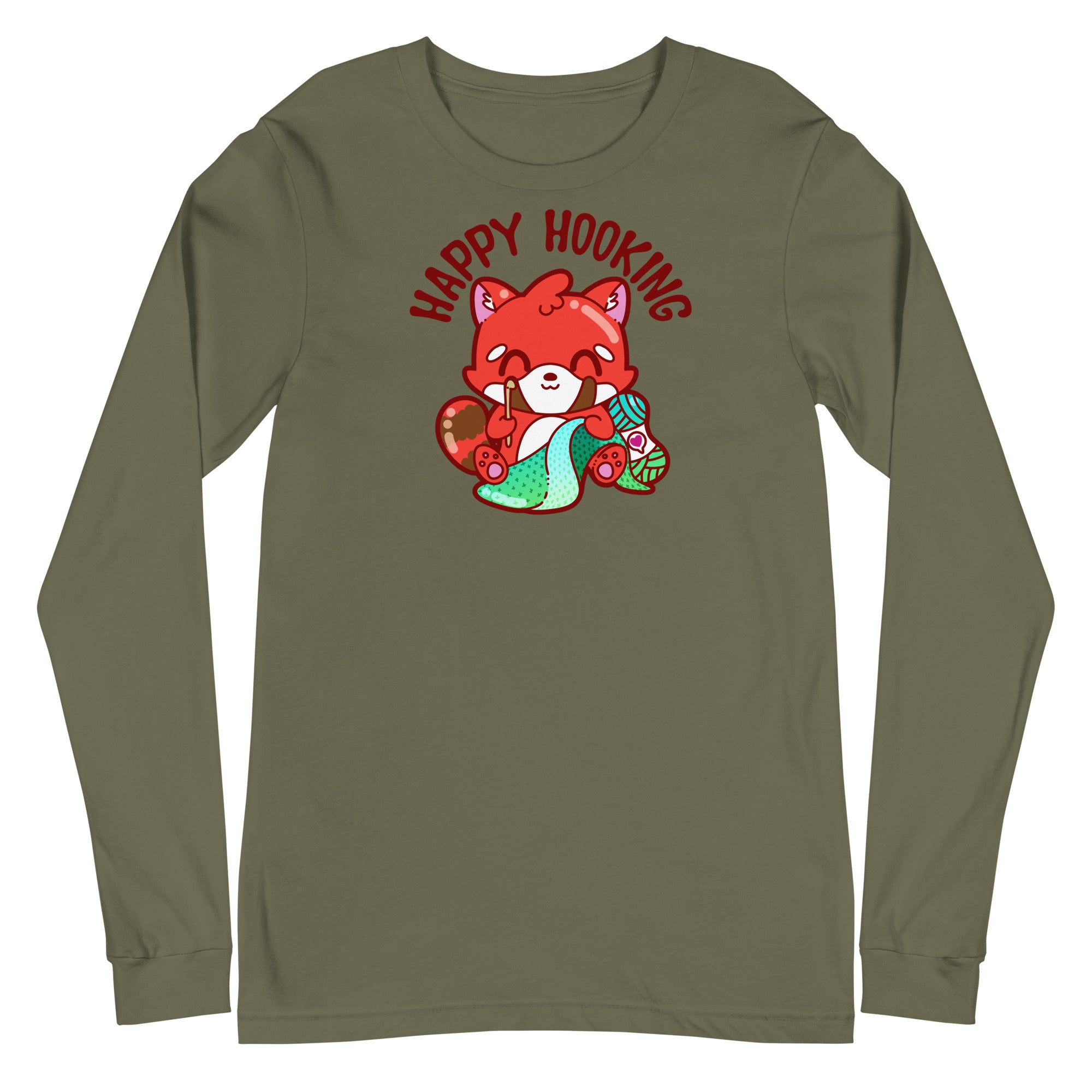 HAPPY HOOKING - Long Sleeve Tee - ChubbleGumLLC