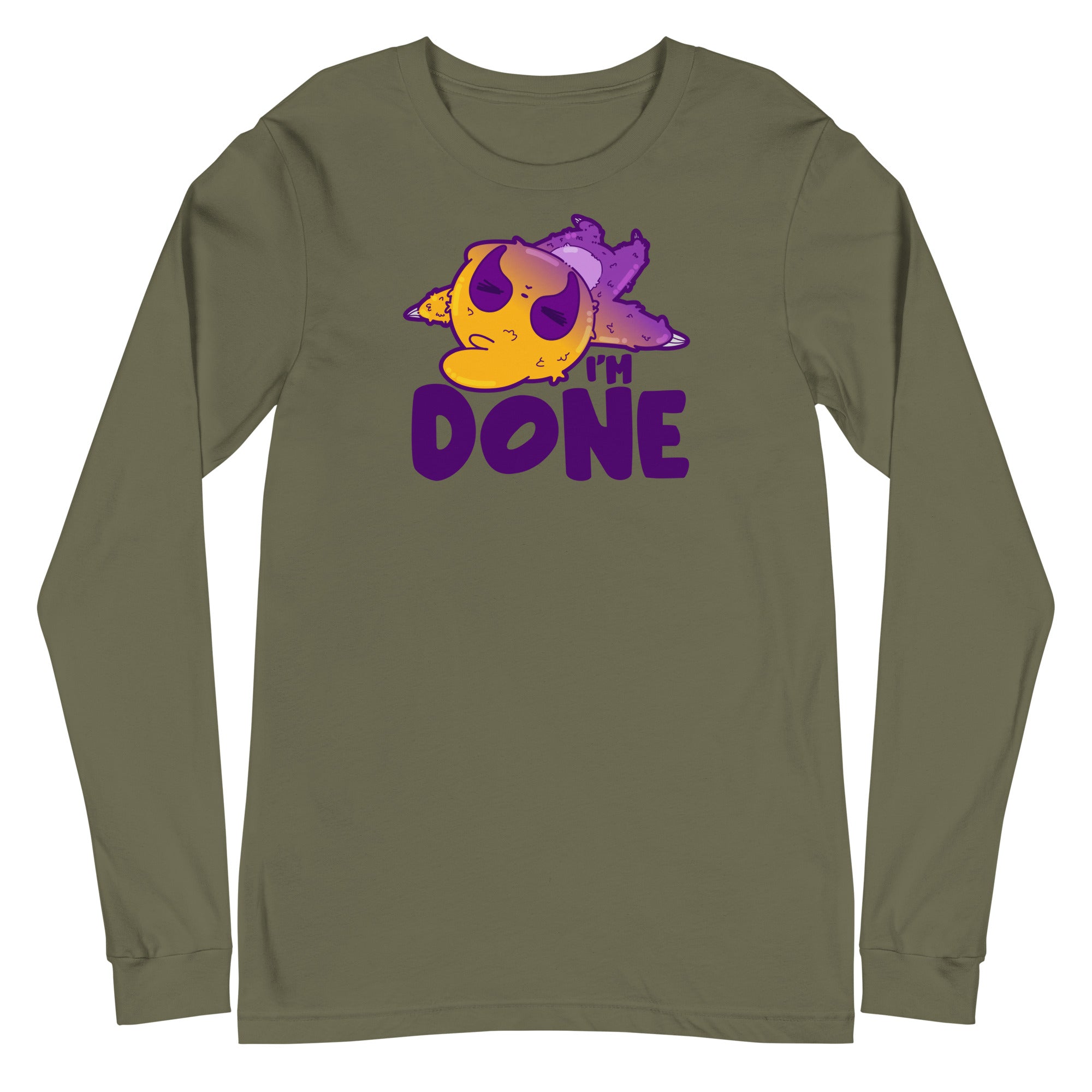 IM DONE - Long Sleeve Tee - ChubbleGumLLC