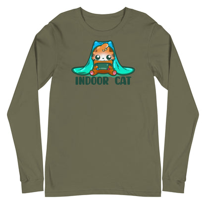 INDOOR CAT - Long Sleeve Tee - ChubbleGumLLC