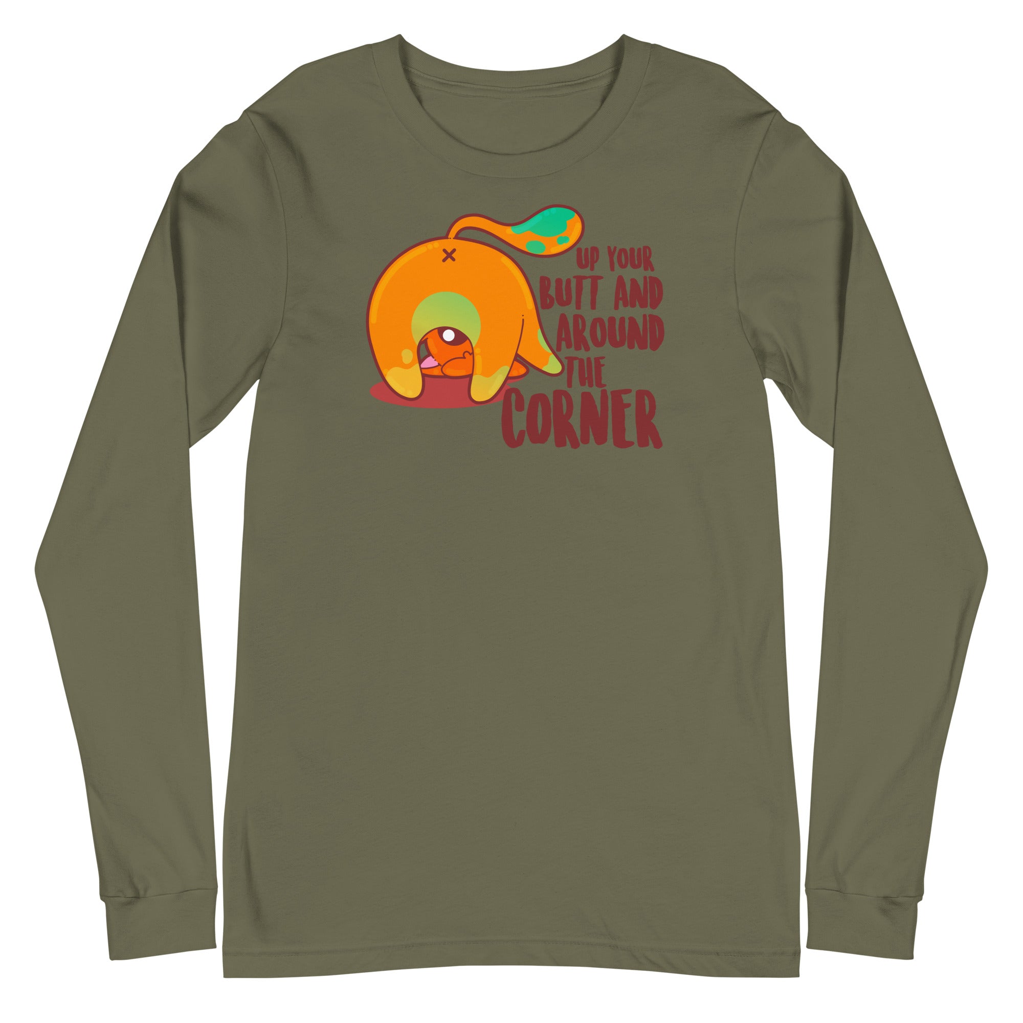 UP YOUR BUTT - Long Sleeve Tee - ChubbleGumLLC