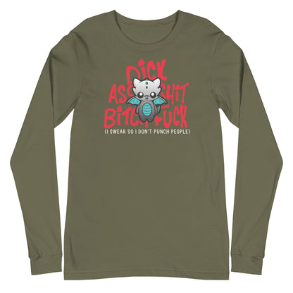 I SWEAR SO I DONT PUNCH PEOPLE - Long Sleeve Tee - ChubbleGumLLC