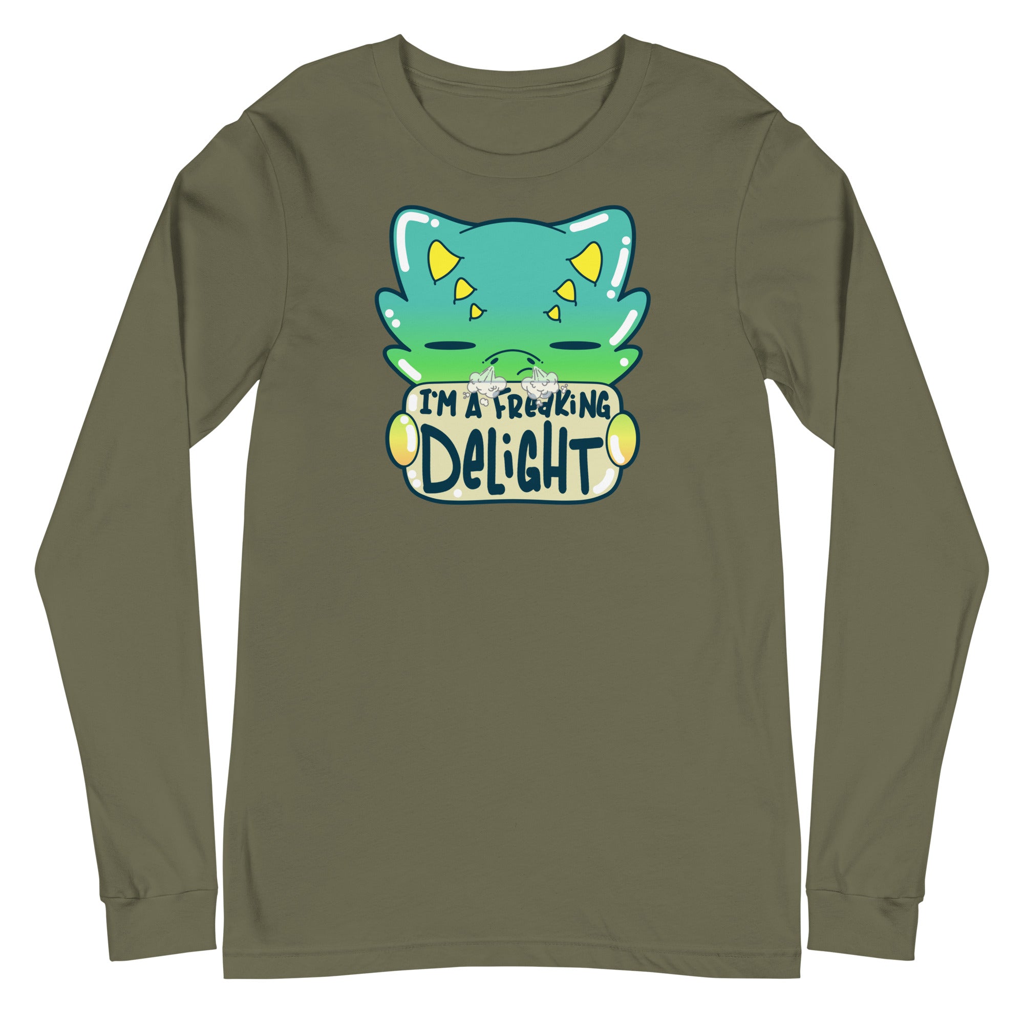 I AM A FREAKING DELIGHT - Long Sleeve Tee - ChubbleGumLLC