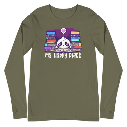 MY HAPPY PLACE - Modified Long Sleeve Tee - ChubbleGumLLC