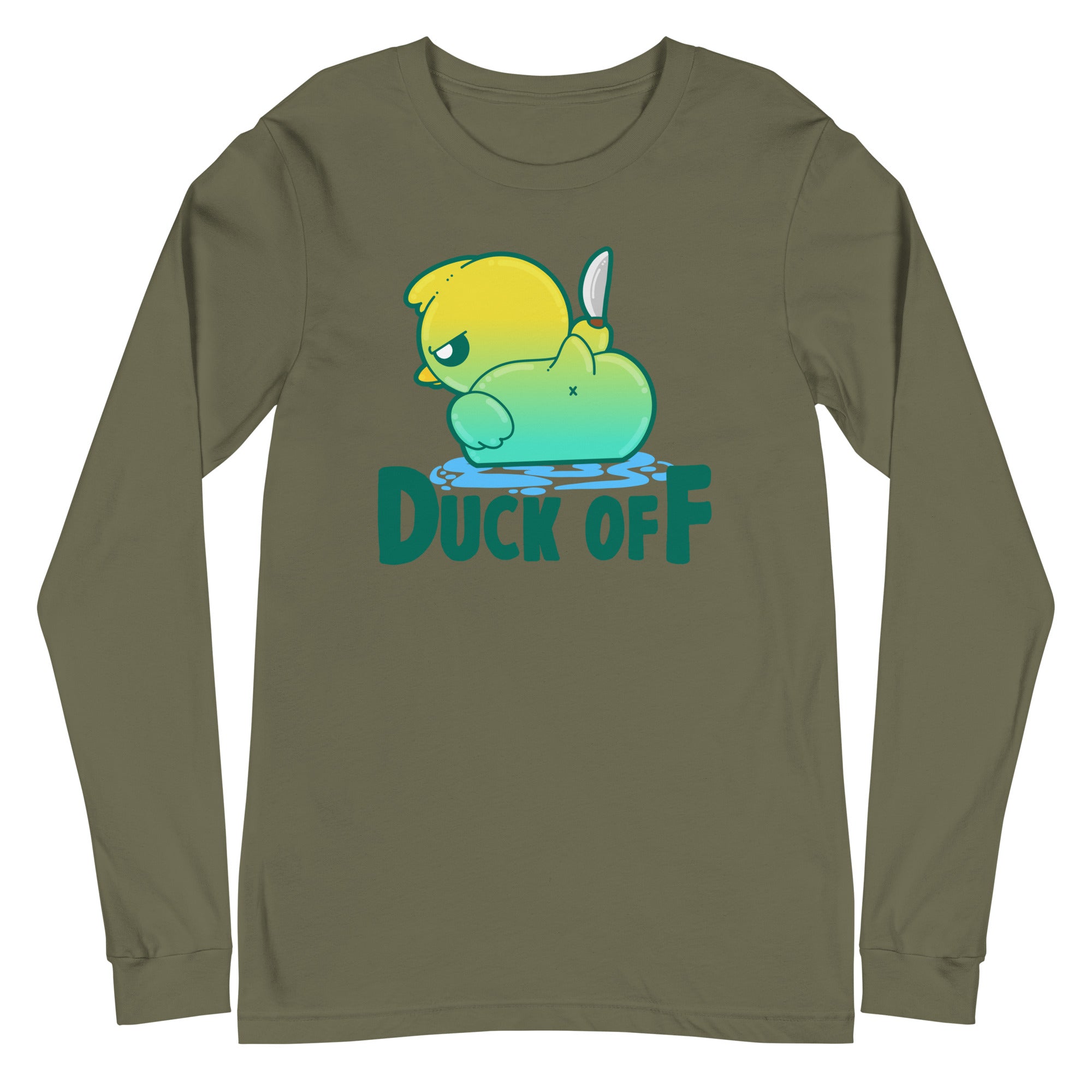 DUCK OFF - Long Sleeve Tee - ChubbleGumLLC